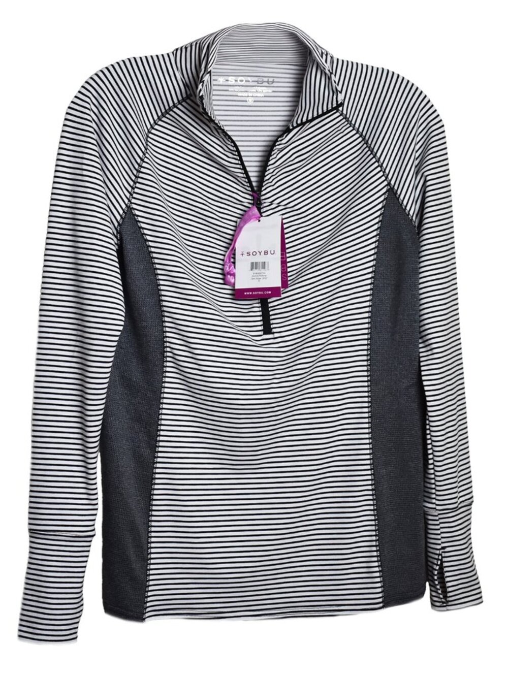 Soybu Women’s Pullover Jacinda Top Sweatshirt Long Sleeve Striped 30+ UPF - Picture 6 of 9